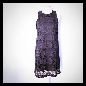 Francesca’s Miami Black Lace Tank Dress Size Med